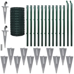 Vidaxl - Recinzione Euro in Acciaio 25x1,7 m Verde
