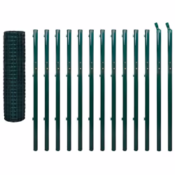 vidaXL Recinzione Euro in Acciaio 25x1,7 m Verde - Vista aggiuntiva 2