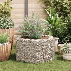 vidaXL Gabbione Letto Rialzato da Giardino Esagonale 100x90x50 cm - Vista aggiuntiva 3