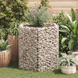 vidaXL Gabbione Letto Rialzato da Giardino Esagonale 100x90x100 cm - Vista aggiuntiva 3
