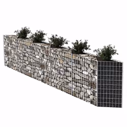 vidaXL Gabbione in Rete in Acciaio Zincato 300x30x100 cm - Vista aggiuntiva 3