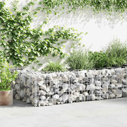 vidaXL Gabbione in Rete in Acciaio Zincato 300x30x50 cm