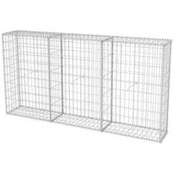 Gabbione in Rete in Acciaio Zincato 200x30x100 cm vidaXL 2170