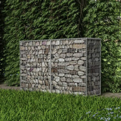 Gabbione in Rete in Acciaio Zincato Argento da Giardino varie dimensioni dimensioni : 150x50x100 cm
