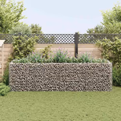 vidaXL Gabbione Letto Rialzato da Giardino in Acciaio 360x90x100 cm - Vista aggiuntiva 3