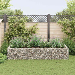 Fioriere, Gabbione Letto Rialzato da Giardino in Acciaio 270x90x50 cm Vidaxl