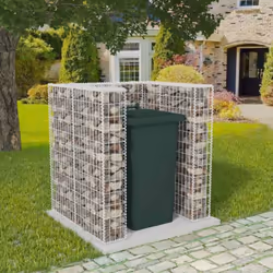 Questo gabbione per un cassonetto è l'ideale per nascondere il cassonetto dalla vista, mentre si trasforma in un bellissimo p ...