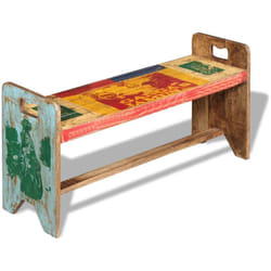 Vidaxl - Panchina Cola in Legno Massello di Recupero 100x30x50 cm