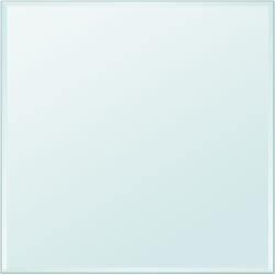 vidaXL Piano Tavolo in Vetro Temperato Quadrato 700x700 mm