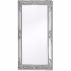 Questo specchio da parete dal design accattivante con una cornice decorata creerà un'atmosfera classica nel vostro camerino.  ...
