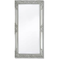 Vidaxl - Specchio da Parete Stile Barocco 100x50 cm Argento 55647