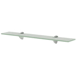 VidaXL 243773 scaffale Vetro temperato, Zinco Trasparente