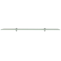 VidaXL 243777 scaffale Vetro temperato, Zinco Trasparente