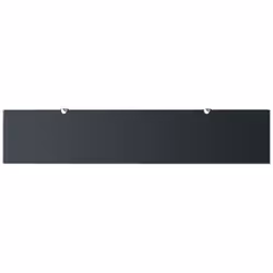 VidaXL 243793 scaffale Vetro temperato, Zinco Nero