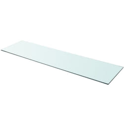 Mensola a Muro in Vetro Temperato Trasparente varie dimensioni dimensioni : 110x30 cm