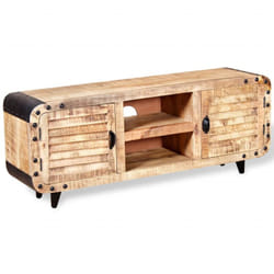 Vidaxl - Mobile Porta tv in Legno Grezzo di Mango 120x30x50 cm