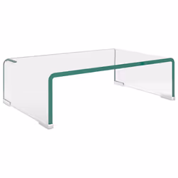 vidaXL Mobile/Rialzo porta TV in Vetro Bianco 40x25x11 cm - Vista aggiuntiva 2