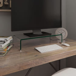 Vidaxl - Mobile/Rialzo Porta tv, Mobile tv Salotto in Vetro Trasparente 60x25x11 cm