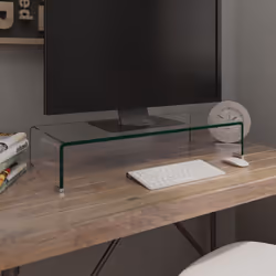 Questo pratico supporto TV ha una struttura in vetro temperato. Il design elegante e lineare di questo sobrio mobile TV aggiu ...