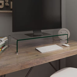Mobile/Rialzo Porta tv, Mobile tv Salotto in Vetro Trasparente 70x30x13 cm Vidaxl