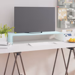 Questo pratico supporto TV ha una struttura in vetro temperato. Il design elegante e lineare di questo sobrio mobile TV aggiu ...