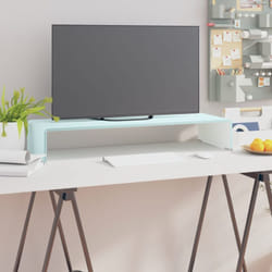 Vidaxl - Supporto tv / Rialzo Monitor in Vetro Verde 80x30x13 cm 69182