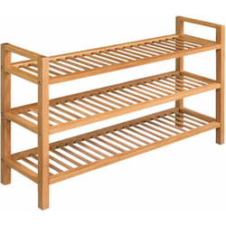 Vidaxl - Scarpiera con 3 Ripiani 100x27x60 cm in Massello di Rovere
