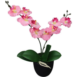 Vidaxl - Orchidea Artificiale con Vaso 30 cm Rosa 34731