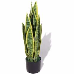 Aggiungete un po' di verde al vostro interno con questa realistica sansevieria artificiale. La sansevieria è alta 65 cm e sar ...