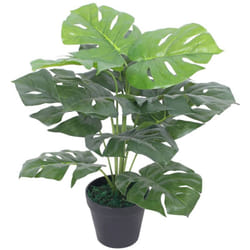 vidaXL Monstera Artificiale con Vaso 45 cm Verde
