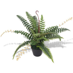 Pianta finta Artificiale in Vaso Verde Arredo Casa Fiori Finti Diverse Misure misure : Felce/50 cm