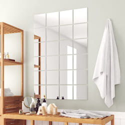 Piastrelle a Specchio Quadrate in Vetro Decorative vari modelli modelli : 24 pz