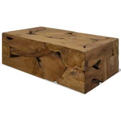Vidaxl - Tavolino da Caffè, Tavolino basso in Autentico Legno di Teak 90x50x30cm Marrone