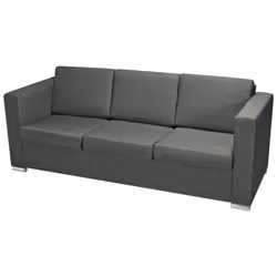 VidaXL 274214 divano 3 seduta(e) Grigio - Vista aggiuntiva 8