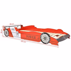 VidaXL 244464 lettino per bambini Rosso MDF, Legno - Vista aggiuntiva 6