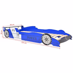 VidaXL 244465 lettino per bambini Blu MDF, Legno - Vista aggiuntiva 6