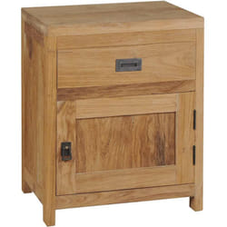 Vidaxl - Comodino da Camera da Letto, Tavolino da notte in Legno Massello di Teak 40x30x50 cm