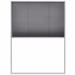 vidaXL Zanzariera Plissettata per Finestre in Alluminio 60x80 cm - Vista aggiuntiva 2