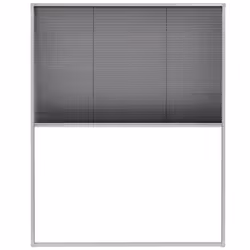 vidaXL Zanzariera Plissettata per Finestre in Alluminio 80x100 cm - Vista aggiuntiva 2