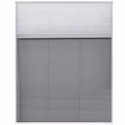 vidaXL Zanzariera Plissettata in Alluminio 80x100 cm con Tendina - Vista aggiuntiva 3