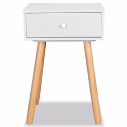 VidaXL 244740 comodino Marrone, Bianco - Vista aggiuntiva 4