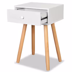 VidaXL 244740 comodino Marrone, Bianco - Vista aggiuntiva 5