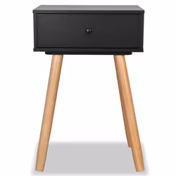 VidaXL 244741 comodino Nero, Marrone - Vista aggiuntiva 4