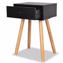 VidaXL 244741 comodino Nero, Marrone - Vista aggiuntiva 5