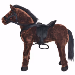 Cavallo in Peluche in Piedi Marrone Scuro XXLcod mxl 121121 - Vista aggiuntiva 2