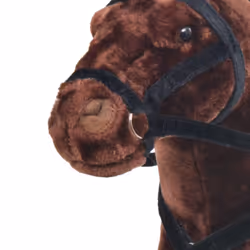 Cavallo in Peluche in Piedi Marrone Scuro XXLcod mxl 121121 - Vista aggiuntiva 3