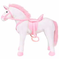 Unicorno di Peluche in Piedi Bianco e Rosa XXLcod mxl 73111 - Vista aggiuntiva 2
