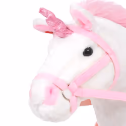 Unicorno di Peluche in Piedi Bianco e Rosa XXLcod mxl 73111 - Vista aggiuntiva 3