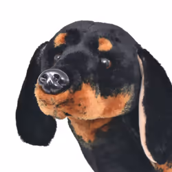 Cane Bassotto in Peluche in Piedi Nero XXLcod mxl 127406 - Vista aggiuntiva 3