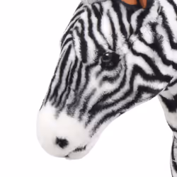 Zebra in Peluche in Piedi Nera e Bianca XXLcod mxl 81569 - Vista aggiuntiva 3